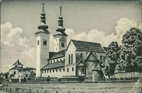 Gurk (Kärnten) Krka Gruss aus GURK, Diözese Gurk, Kirche, Church 1950