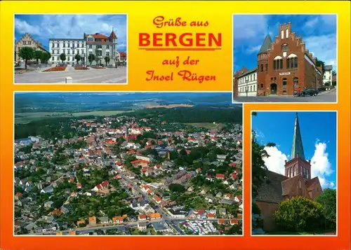 .Mecklenburg-Vorpommern Mehrbild-Postkarte u.a. Luftaufnahme des Ortes 2005
