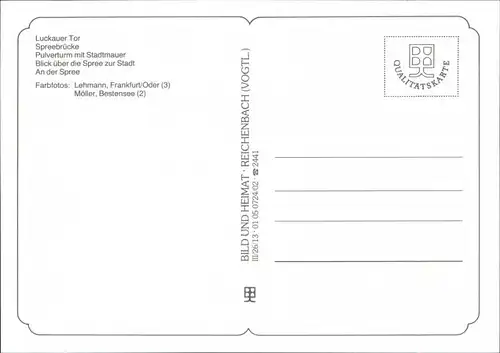 Beeskow Stadtteilansichten Luckauer Tor, Spree-Brücke, Pulverturm uvm. 2000