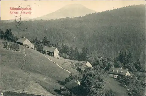 Stimmersdorf-Herrnskretschen Mezná Hřensko Stadtpartie Tetschen Decin 1913