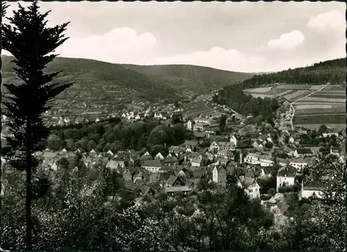 Ansichtskarte Bad Orb Blick auf die Stadt 1962