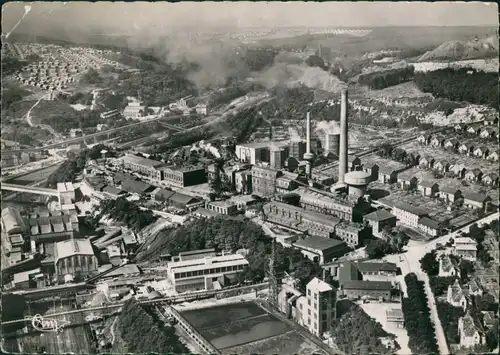 CPA Freimingen-Merlenbach Luftbild Fabrik 1968