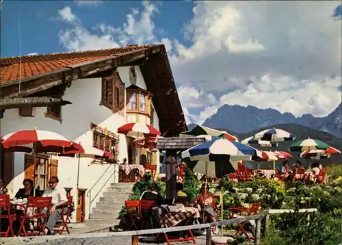 Ansichtskarte Mittenwald Tonihof - Restaurant 1969