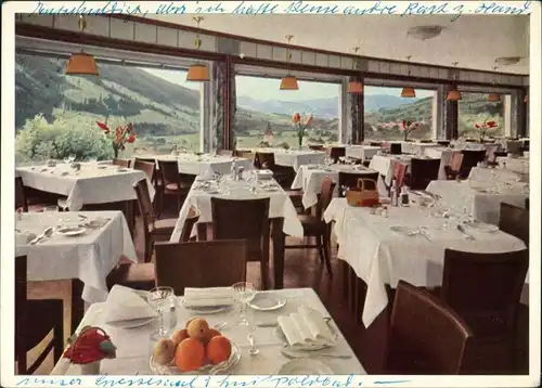 Ansichtskarte Bad Hindelang Innenansicht, Speisesaalm Luitpoldbad 1957