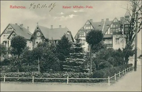 Ansichtskarte Rathenow Kaiser Wilhelm Platz 1907