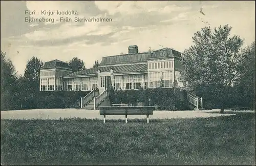 Postcard Pori Björneborg Landehaus 1913