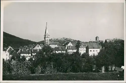 Ansichtskarte Neckargemünd Panorama mit Wiese 1948