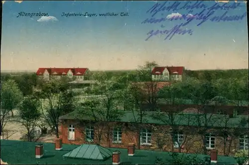 Ansichtskarte Altengrabow Truppenübungsplatz Infanterie Lager 1919