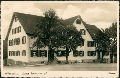 Ansichtskarte Wilhelmsdorf Partie an der Kinder Rettungsanstalt 1931