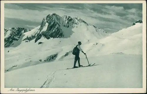 Ansichtskarte Grainau Am Schneeferner - Skifahrer 1932