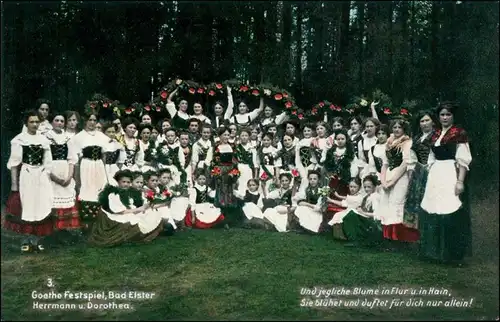Ansichtskarte Bad Elster Goethe Festspiele - Trachten - Mädchen 1913