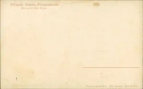 Ansichtskarte Bad Elster Goethe Festspiele Hermann und Dorothea 1913