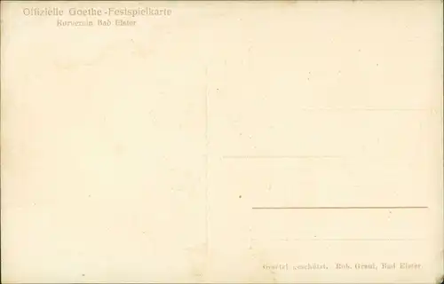 Ansichtskarte Bad Elster Goethe Festspiele - Frauen 1913