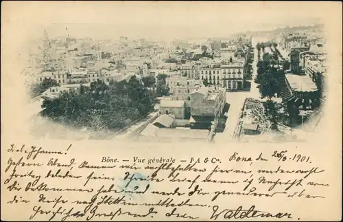 Postcard Bône (Annaba) Straßenpartie, Stadt 1901