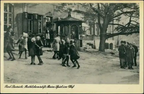 Ansichtskarte Bad Lausick Lausigk Bethlehem Kinder beim spielen 1951