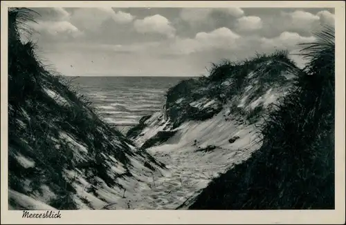 Postcard Stolpmünde Ustka Dünenpartie 1939