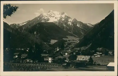 Ansichtskarte Mayrhofen Blick auf die Stadt 1932