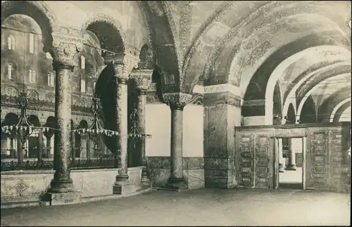 Postcard Sofia София Kirche - Innenansicht 1928
