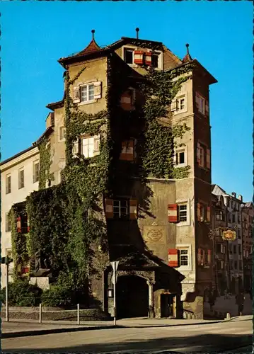 Innsbruck Strassen Partie am Weinhaus Ottoburg, Lokal, Wein-Restaurant 1970