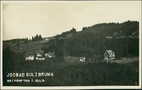Ansichtskarte Sulzberg (Landkreis Oberallgäu) Stadtpartie 1927