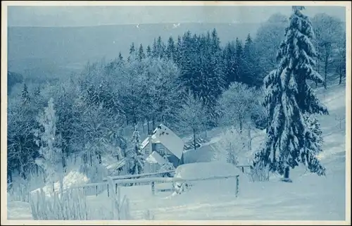 Ansprung-Marienberg im Erzgebirge Hüttstadtmühle im Wintzer 1926