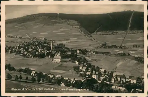 Ansichtskarte Oberwiesenthal Stadt, Böhmisch und Ober 1932