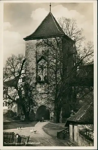 Ansichtskarte Bebenhausen-Tübingen Partie am Schreibturm, Turm Gebäude 1940