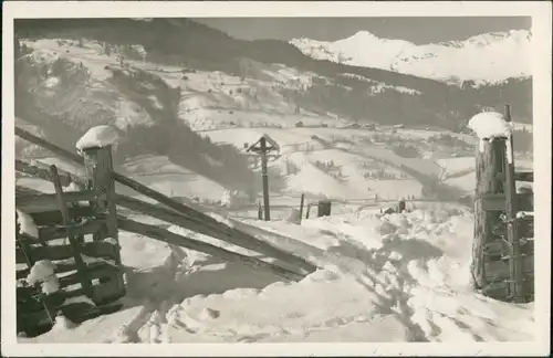 Bad Hofgastein Panorama-Ansicht tief verschneites Alpen Tal 1940