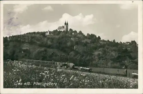 Pöstlingberg-Linz Linz a.d. Donau Pöstlingberg Panorama Fernansicht 1955