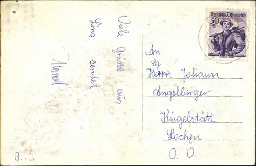 Pöstlingberg-Linz Linz a.d. Donau Pöstlingberg Panorama Fernansicht 1955