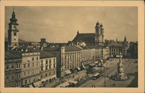 Ansichtskarte Linz Panorama-Ansicht Blick auf Innenstadt-Bereich 1930