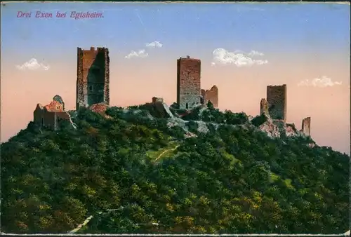 Egisheim Eguisheim Drei Exen bei Egisheim, Burg Burgen, Castle 1910