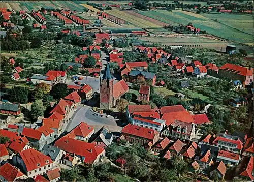 Ansichtskarte Westerstede Luftbild Marktplatz 1963