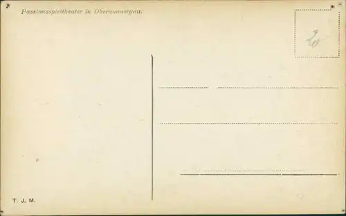 Ansichtskarte Oberammergau Passionstheater/Passionsspielhaus Aufführung 1912