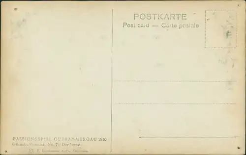Ansichtskarte Oberammergau Passionstheater/Passionsspielhaus Der Verrat 1910
