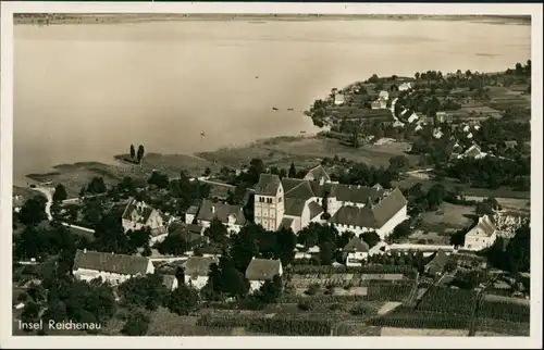 Ansichtskarte Reichenau (Bodensee) Luftbild 1930