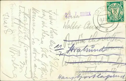 Postcard Danzig Gdańsk/Gduńsk Parkpartie (gel Danzig 1939) 1939