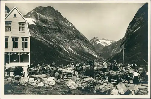 Postcard Hellesylt Hotel Norangsdal - Norge 1928