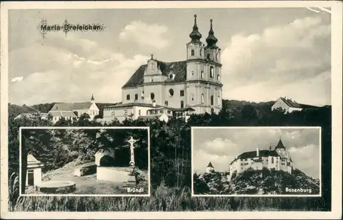 Ansichtskarte Maria Dreieichen Mehrbild-AK mit Bründl, Rosenburg 1960
