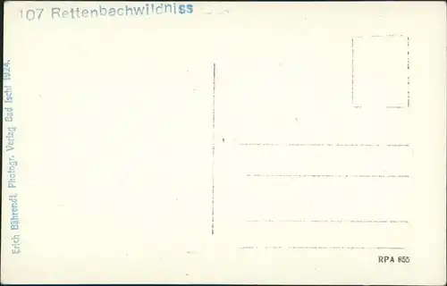 Bad Ischl Rettenbachwildniss Umland-Ansicht Fels Bachlauf Rettenbach 1930/1924