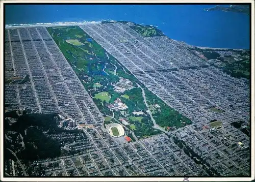 San Francisco San Francisco Golden Gate Park to the labors of Uhclehn McLaren/Luftaufnahme 1986