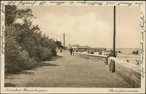 Ansichtskarte Brunshaupten-Kühlungsborn Strandpromenade 1930