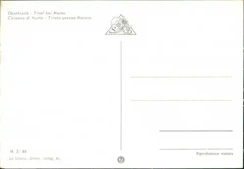 Cartoline Meran Merano Obstkiosk - Tirol b Meran 1978