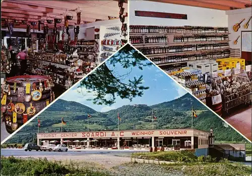 Cartoline Mori (Trentino) MB Touristcenter innen u außen 1975