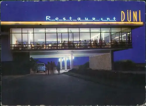 Nessebar Несебър Restaurant DÜNI bei Nacht 1970