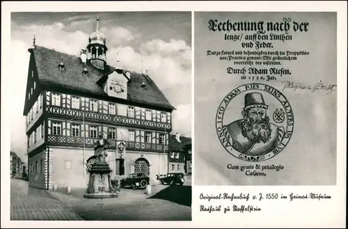 Ansichtskarte Bad Staffelstein 2 Bild: Rathaus, Ernunnungs Urkunde 1965