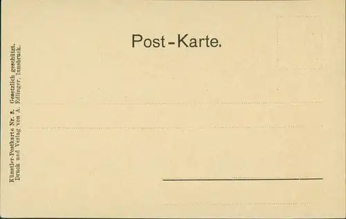 Cartoline Tiers Tires Grasleitenhütte, Künstlerkarte 1904