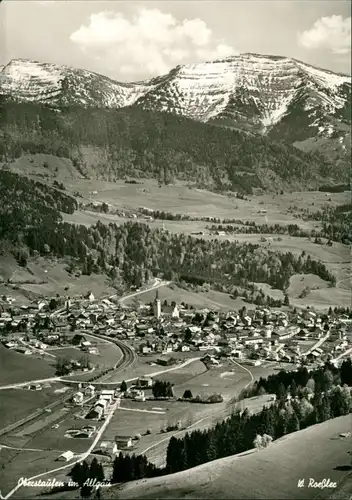 Ansichtskarte Oberstaufen Blick auf die Stadt 1966