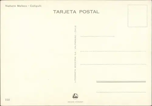 CHILE (Allgemein) Viaducto Malleco - Collipulli/Anlger   Hochbrücke,   1975