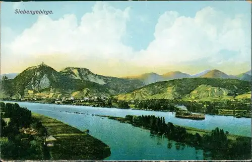 Königswinter Siebengebirge Rhein Blick Region Königswinter 1910